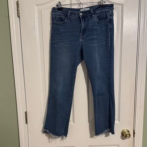 Stylish Blue Cropped Jeans